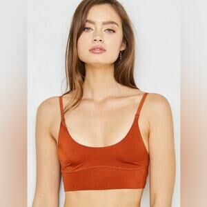 We Are Hah x Free People Bronze Scoopneck Cami BrHAH Bra Small S NWT Sustainable